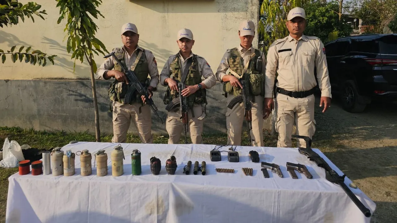 Manipur Police Arms recovery Imphal East
