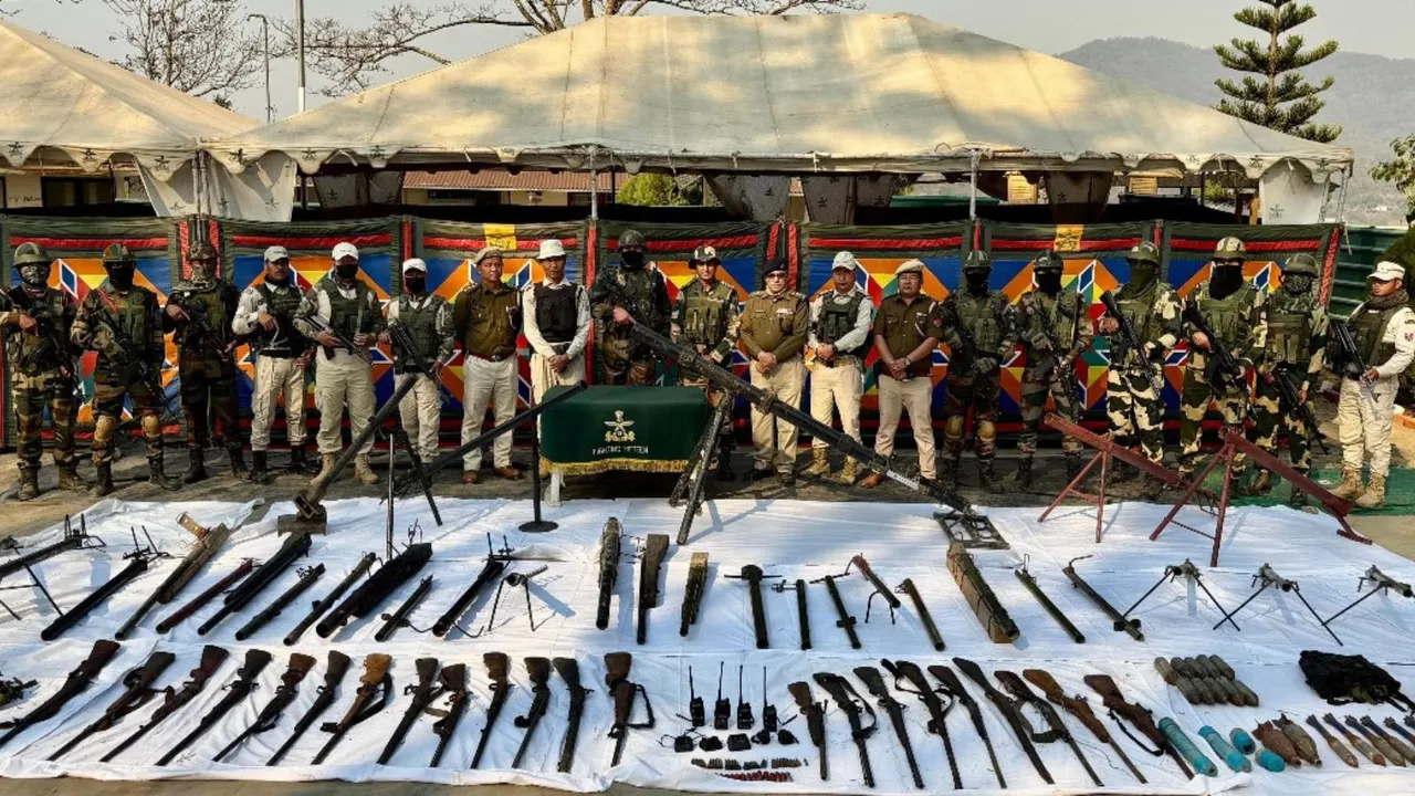 Manipur Police Arms Recovery Chandel