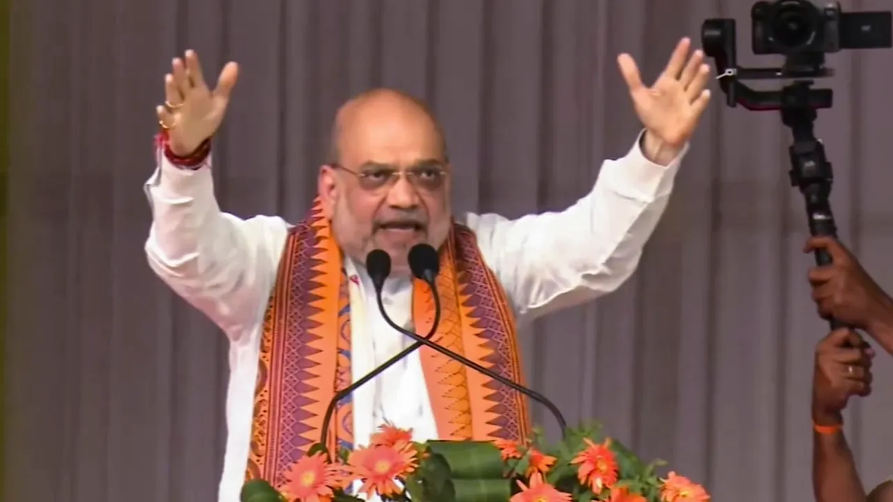 Amit Shah addresses the 57th Annual Conference of All Bodo Students Union (ABSU) in Kokrajhar, Assam.