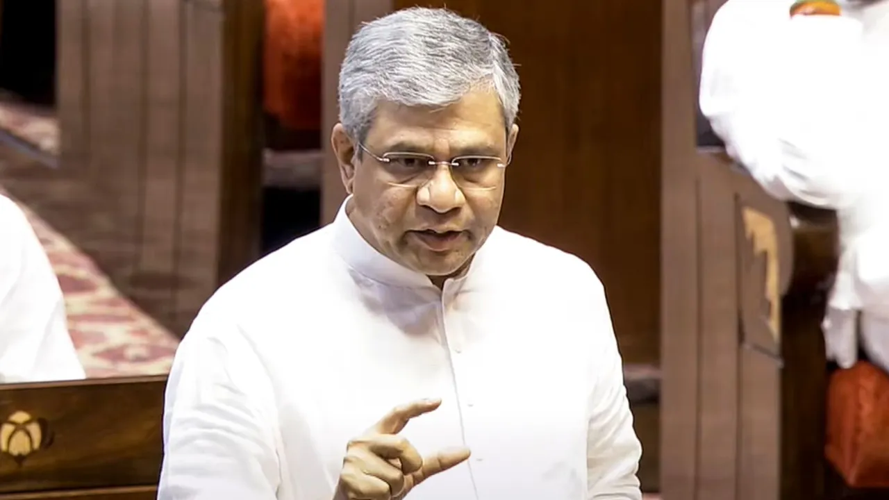 Ashwini Vaishnaw in Rajya Sabha