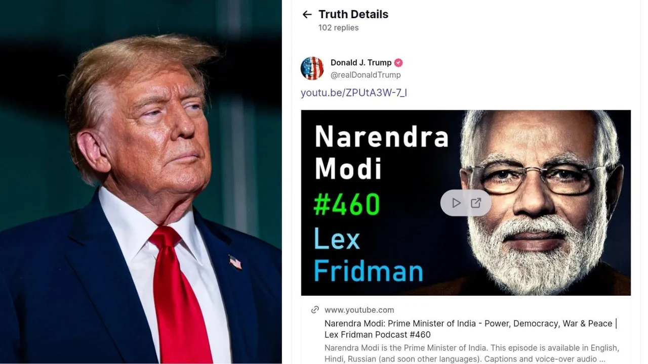 Narendra Modi Lex Fridman Podcast Donald Trump