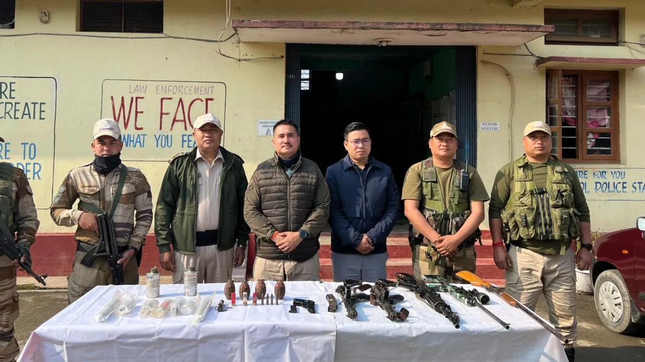 Manipur Police Arms Recovery Bishnupur