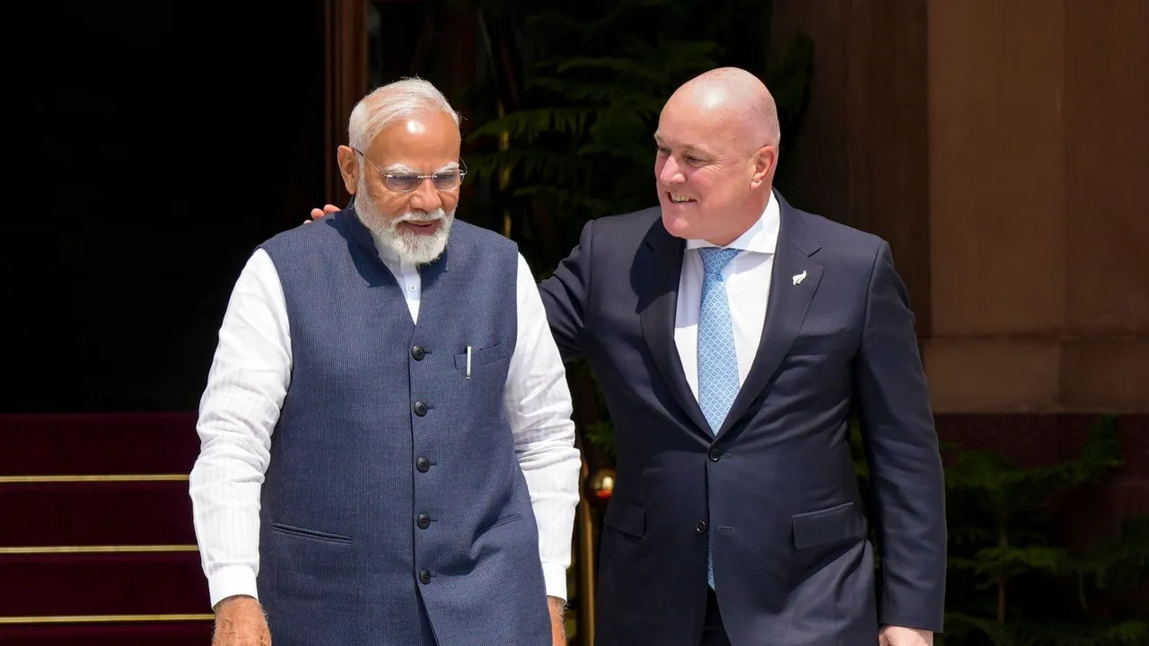 India New Zealand Narendra Modi Christopher Luxon