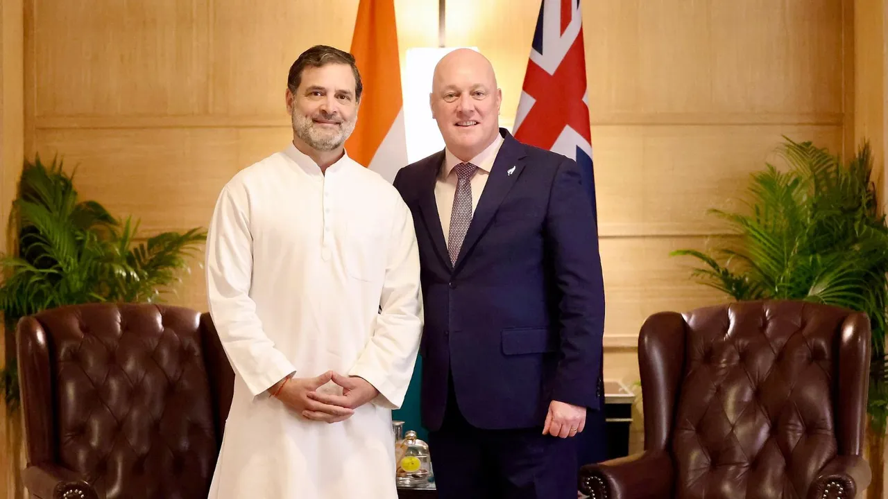 Rahul Gandhi Christopher Luxon