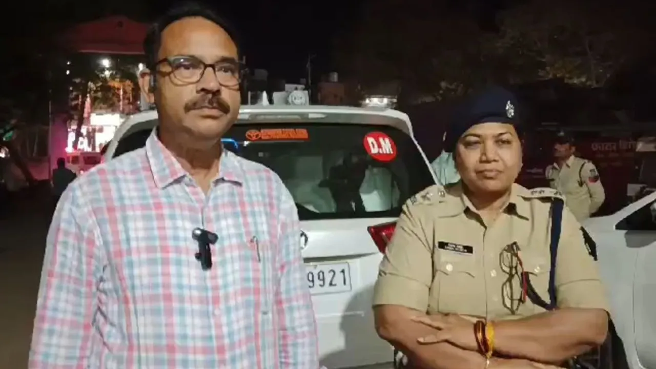 Mauganj Collector Ajay Shrivastava and SP Rasna Thakur