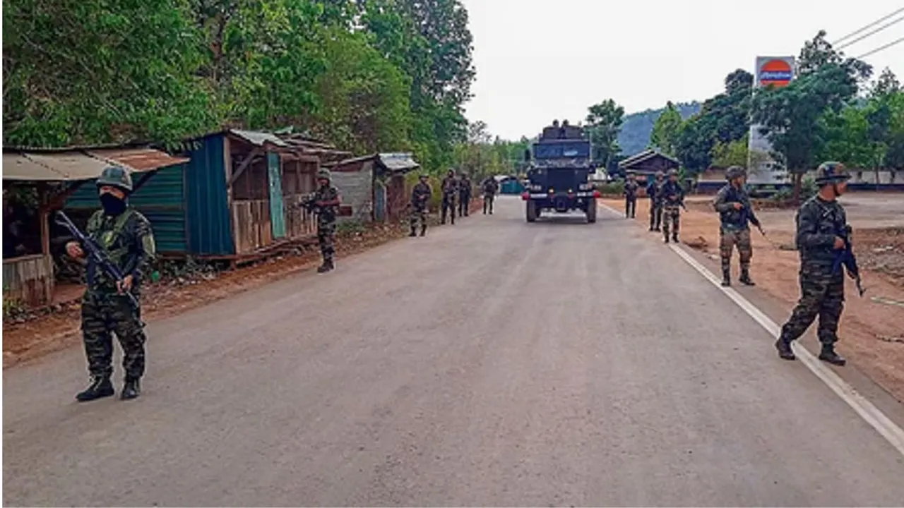 manipur curfew image '