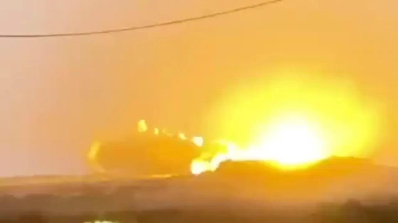 gaza cancer hospital blown