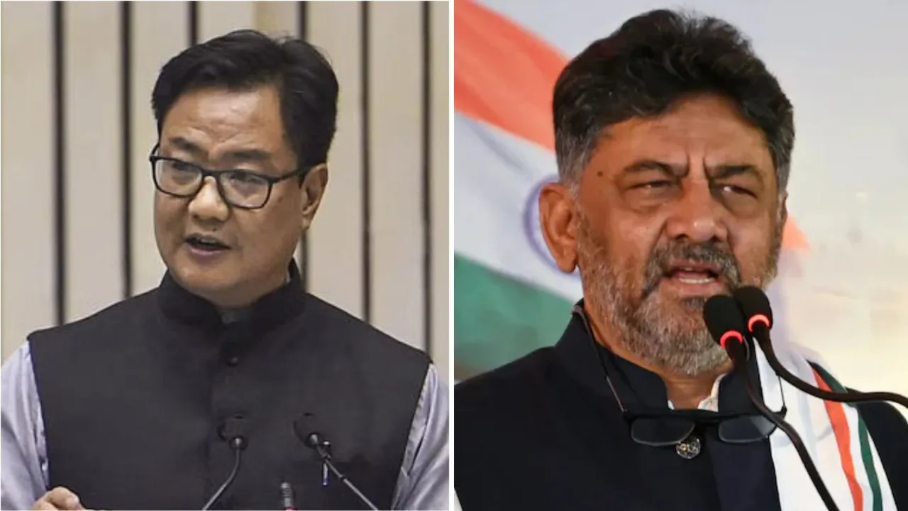 Kiren Rijiju, DK Shivakumar