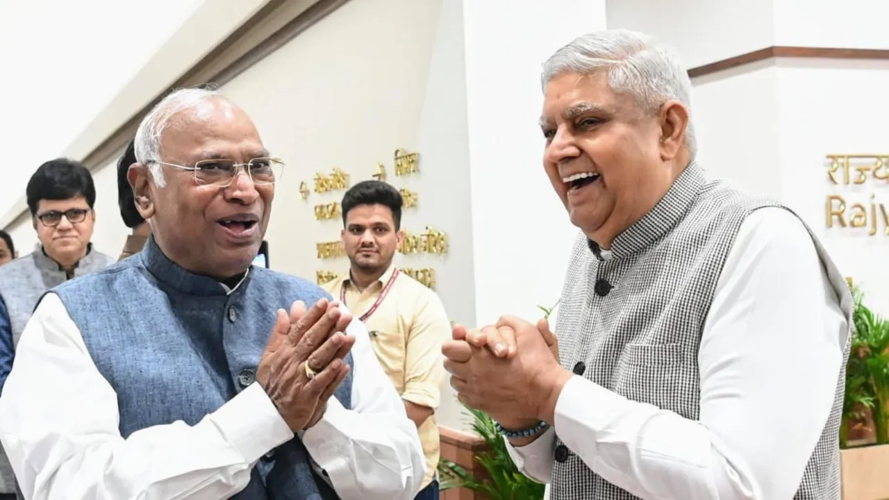 Jagdeep Dhankhar Mallikarjun Kharge
