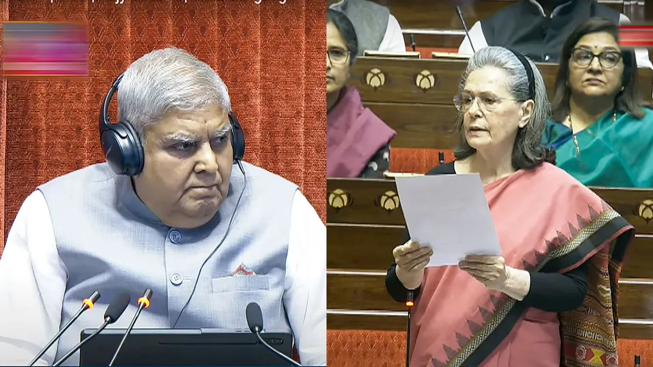 Jagdeep Dhankhar Sonia Gandhi Rajya Sabha