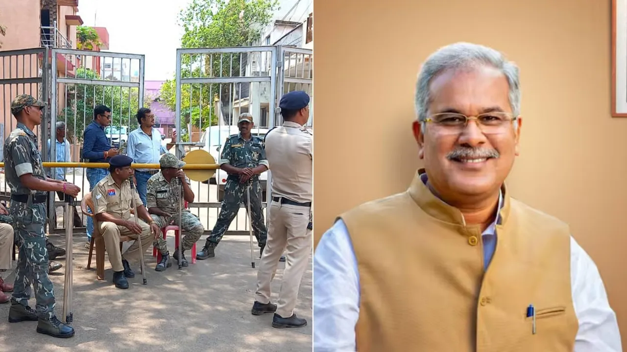 CBI raid at Bhupesh Baghel residence 