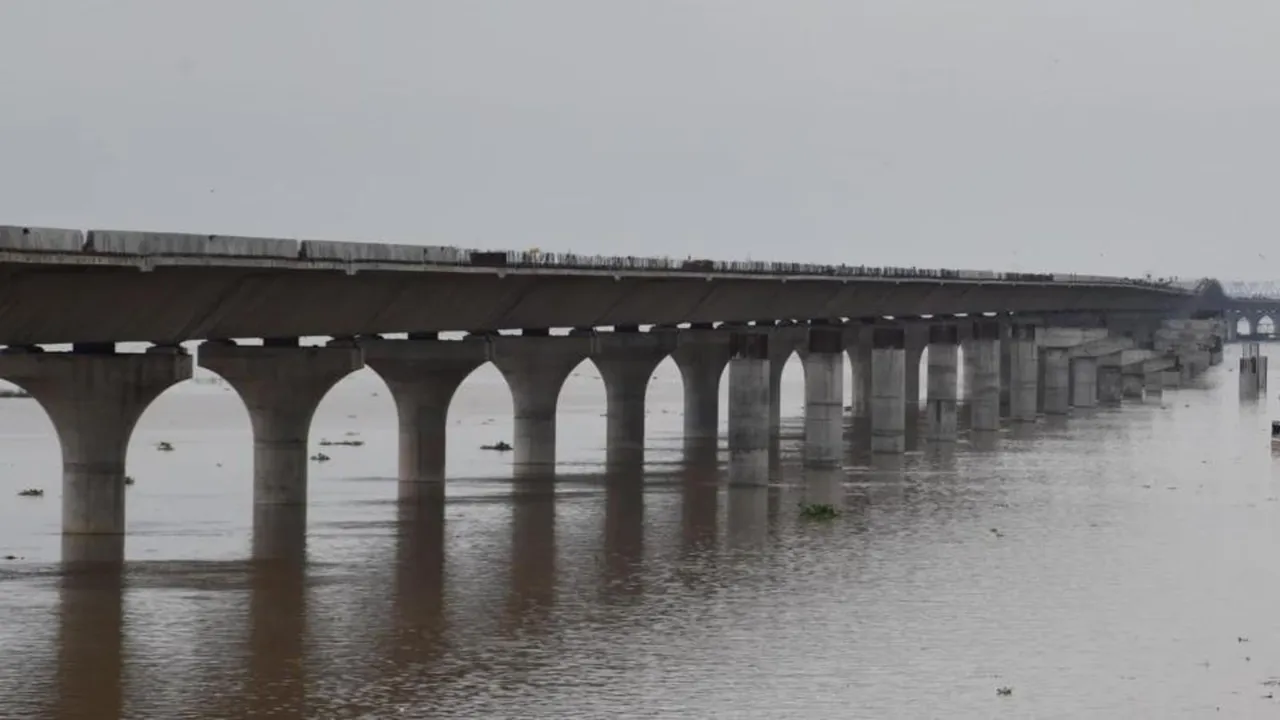 Patna Ganga Bridge Bihar Ganga
