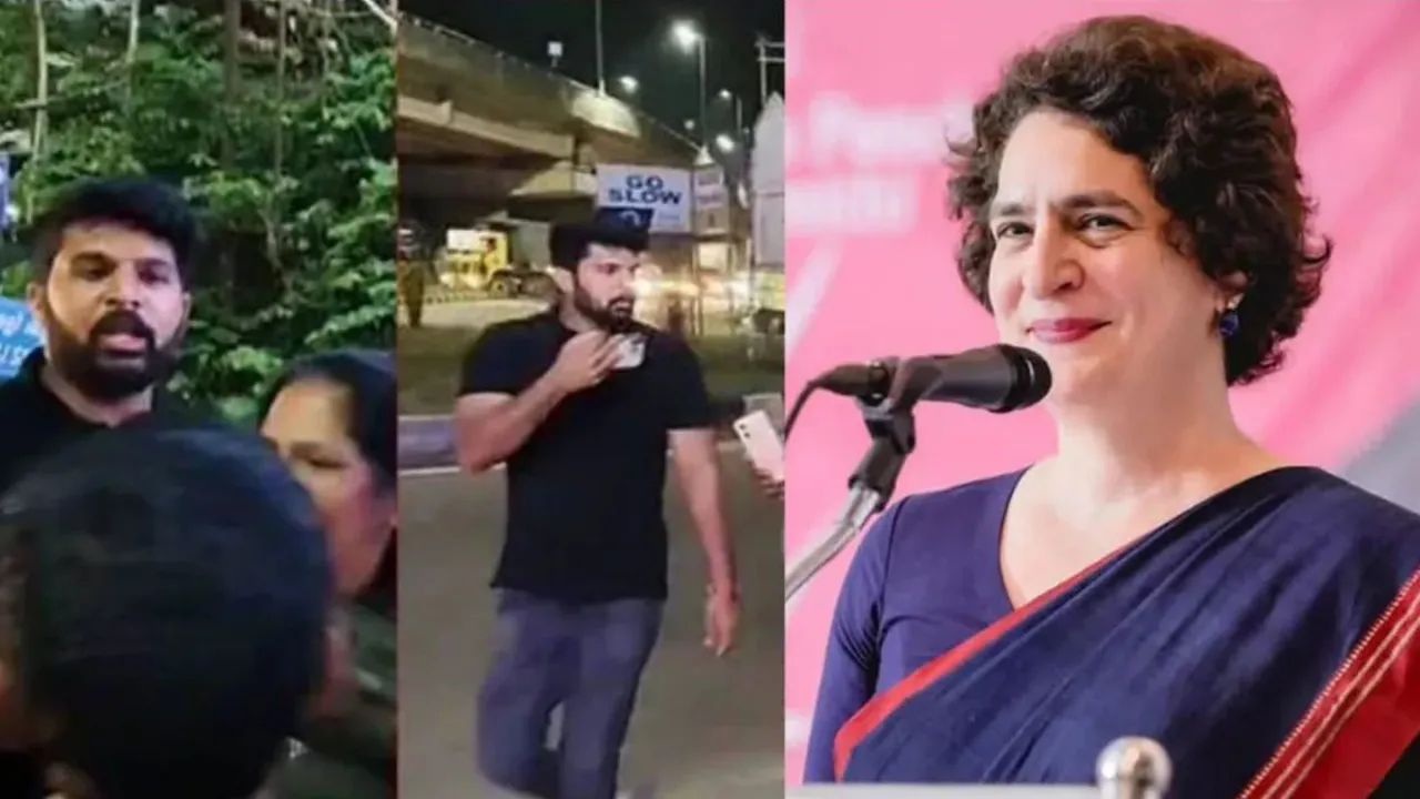 YouTuber Aneesh Abraham Priyanka Gandhi