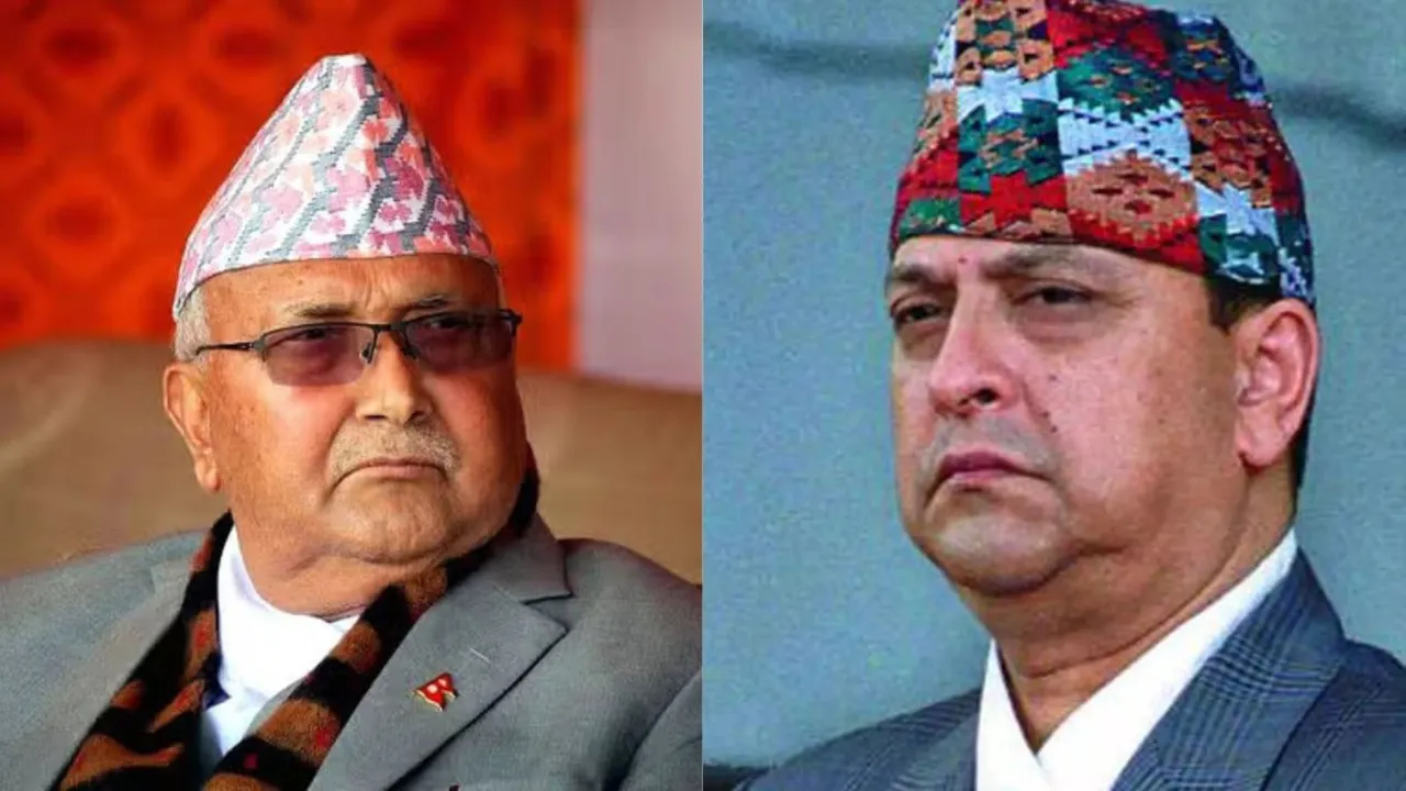 K P Sharma Oli Gyanendra Shah