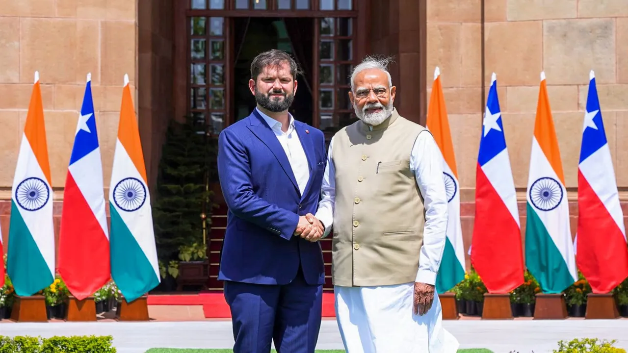 India Chile Gabriel Boric Font Narendra Modi