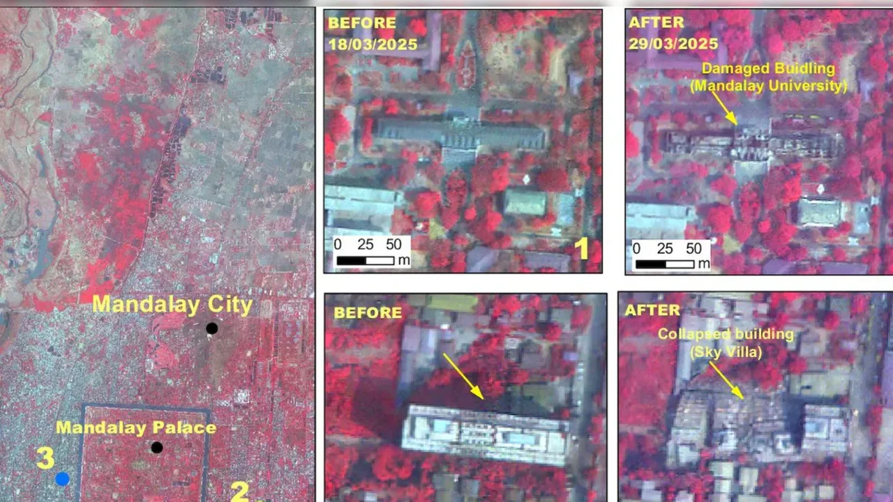 ISRO Earthquake in Myanmar