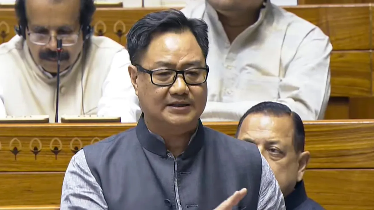 Waqf Amendment Bill Kiren Rijiju Lok Sabha