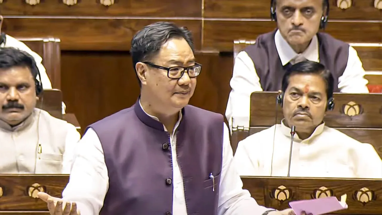 Kiren Rijiju tables Waqf bill Rajya Sabha