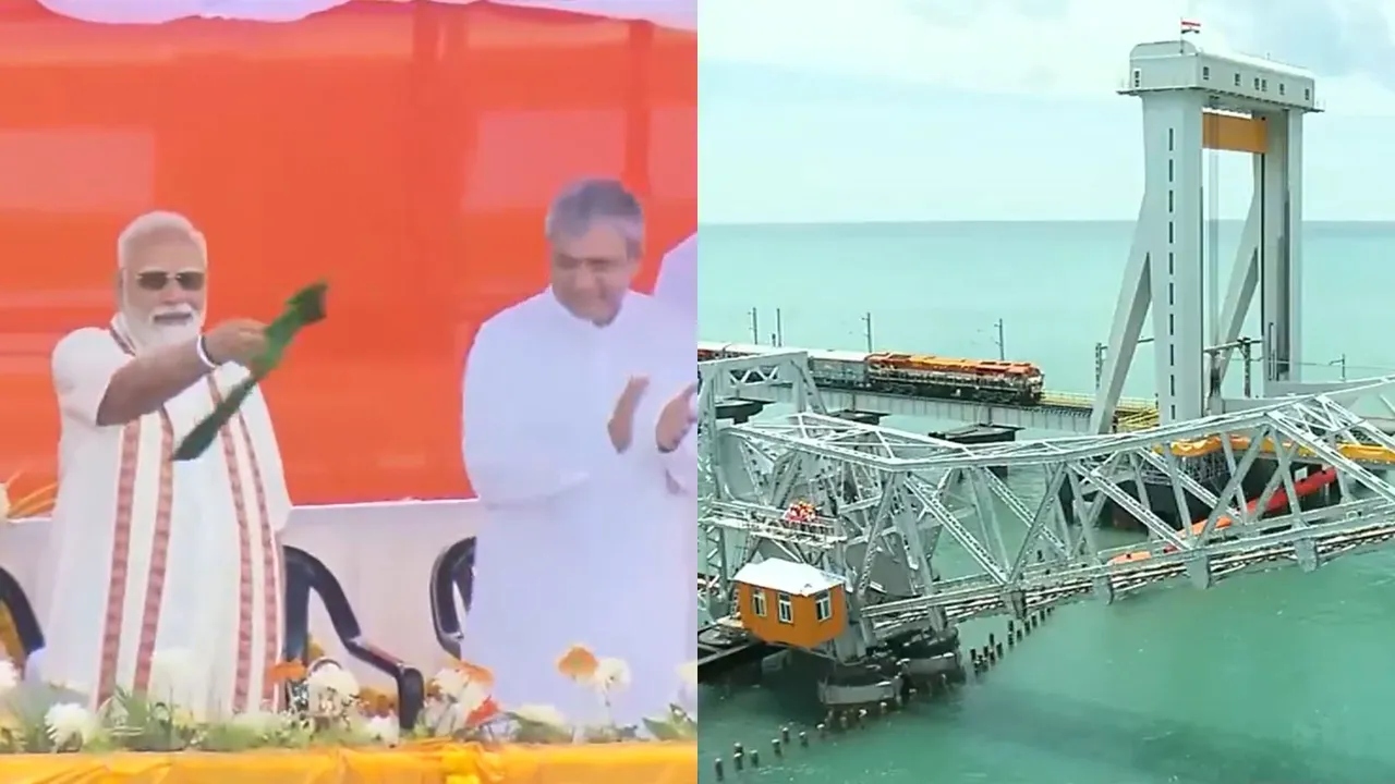 PM Narendra Modi Pamban bridge inaugurates