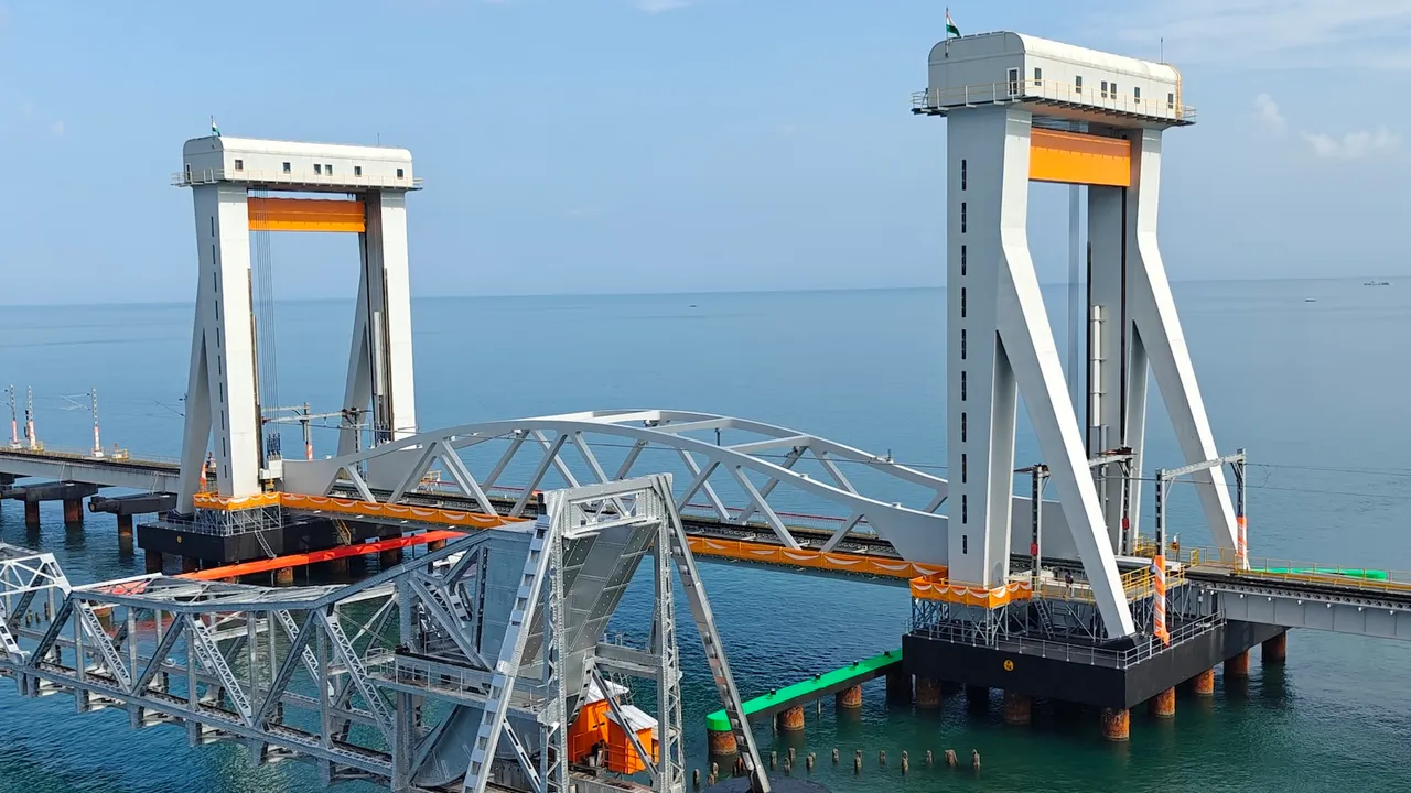Pamban sea bridge