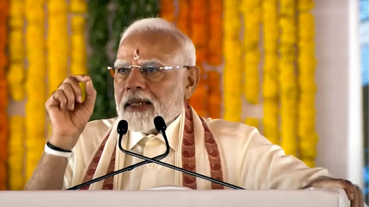 PM Narendra Modi addresses gathering in TamilNadu