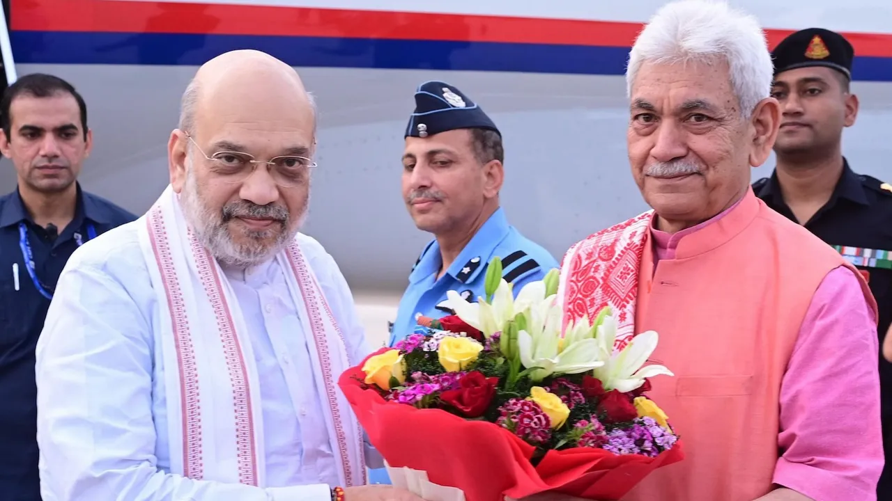 Amit Shah and Manoj Sinha