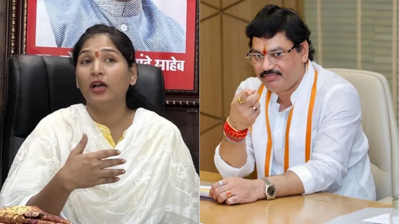Karuna Munde and Dhananjay Munde