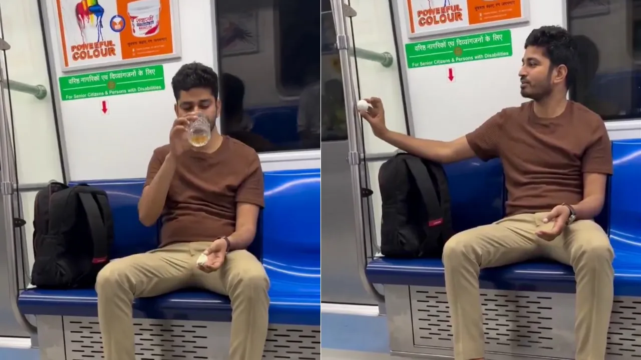 Delhi metro alcohol video