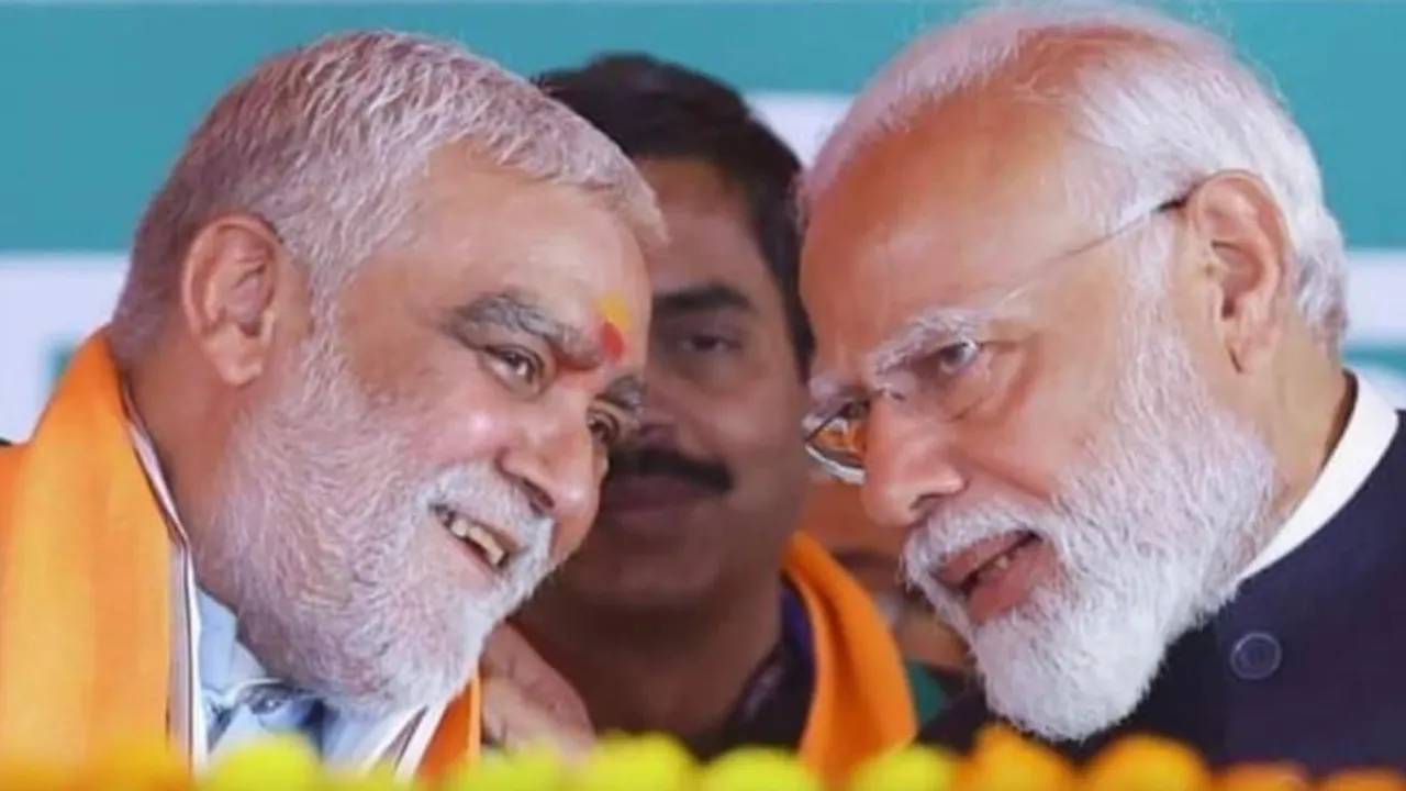 A file photo of Ashwini Choubey with Narendra Modi