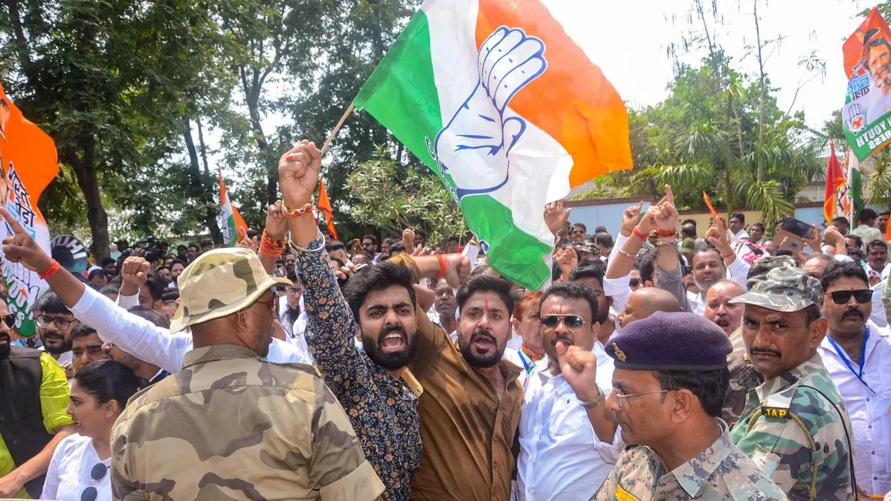National Herald Congress Protest Ranchi