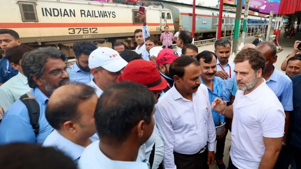 Rahul Gandhi Loco Pilot Rahul Gandhi Indian Railways