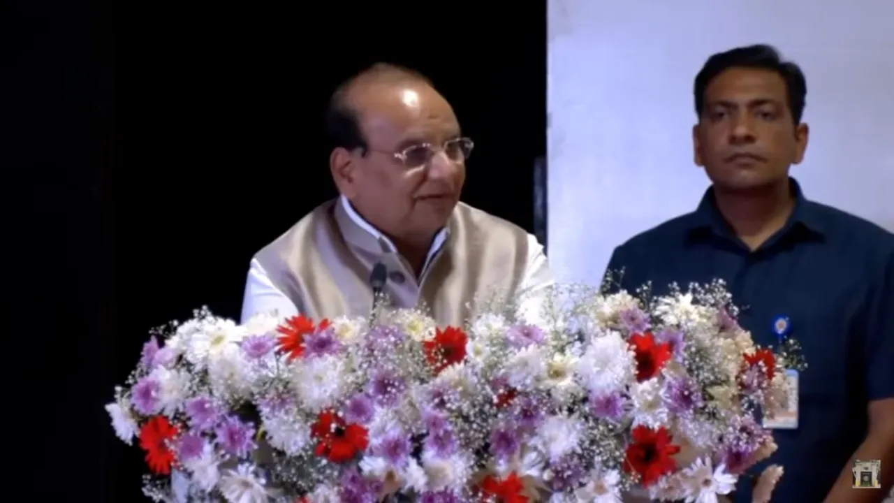 VK Saxena at Navbharat Times anniversary event on Monday, April 21, 2025