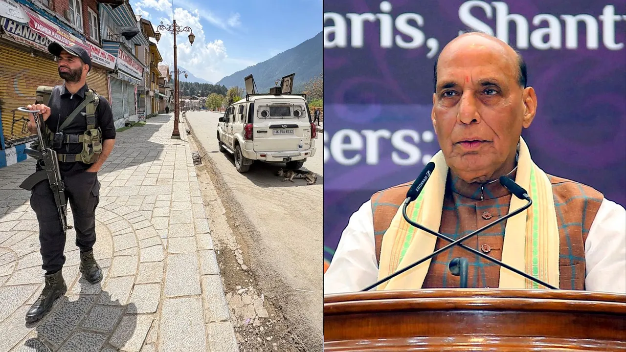 Defence Minister Rajnath Singh reviews security condition after terror attack rocks Jammu and Kashmir