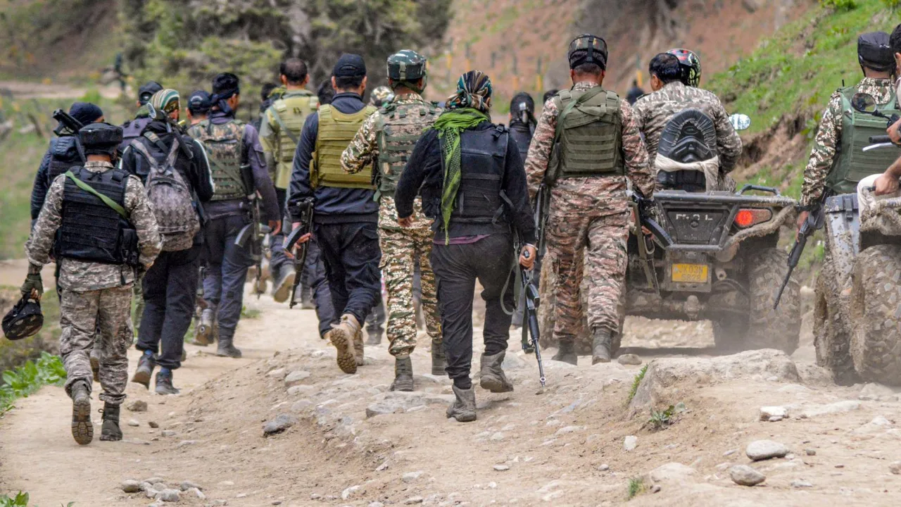 Pahalgam Terror Attack site Armed Forces