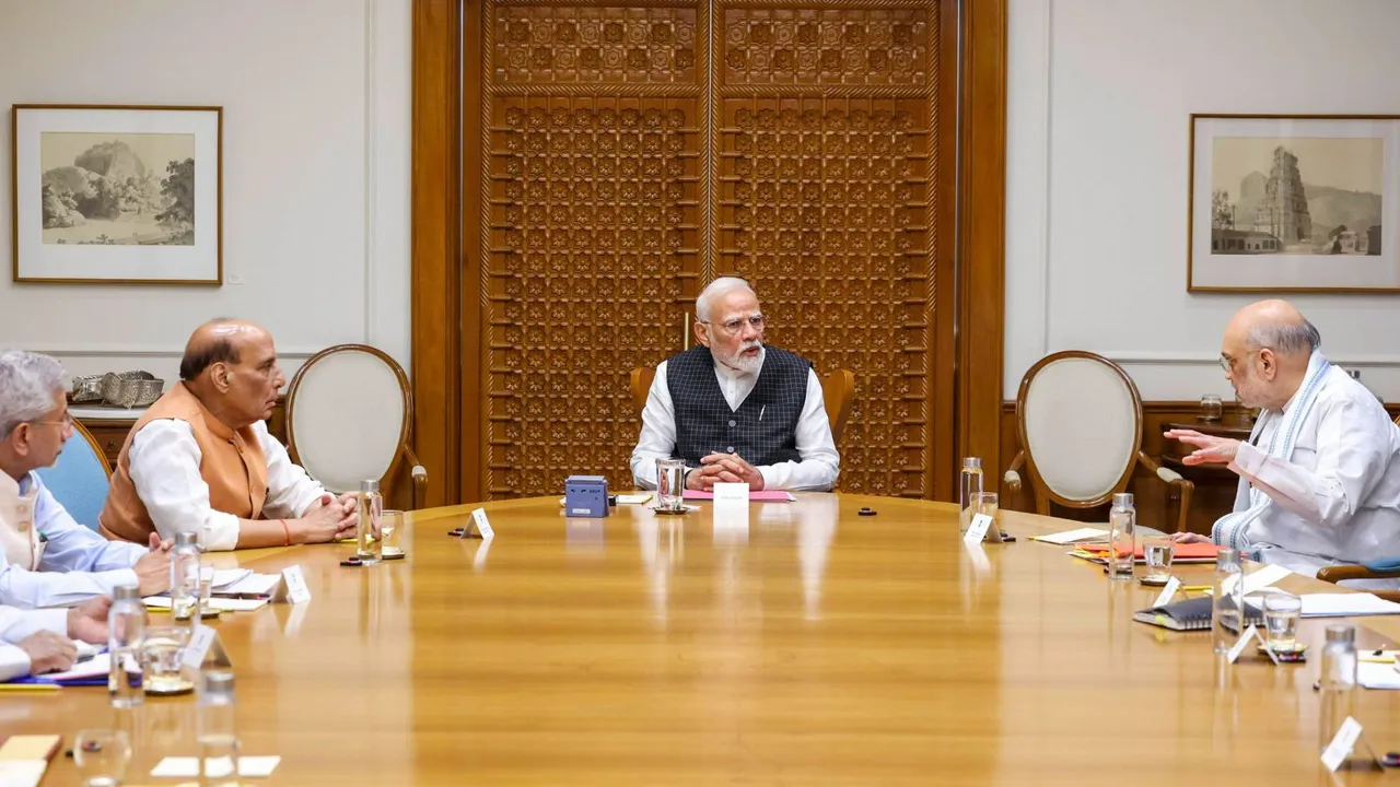 Narendra Modi Amit Shah Rajnath Singh Cabinet Committee on Security