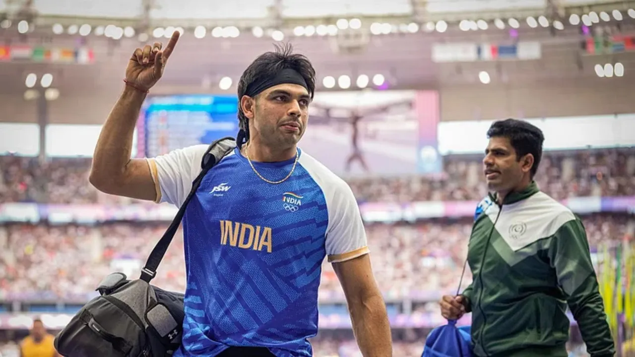Neeraj Chopra with Arshad Nadeem