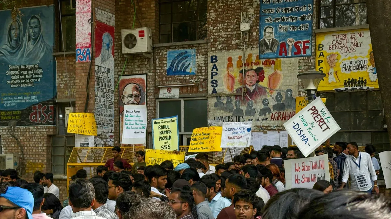 JNU Elections Jawaharlal Nehru University JNUSU JNU polls