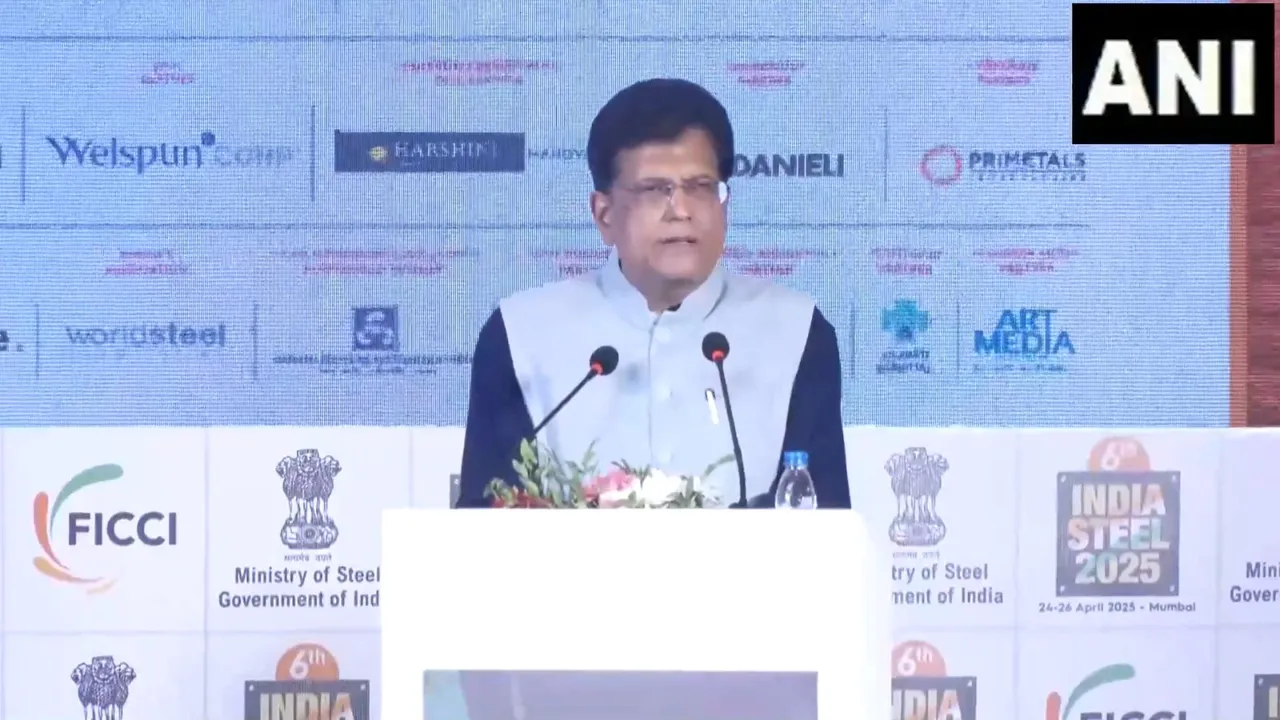 Union Commerce Minister Piyush Goyal addressing FICCI event