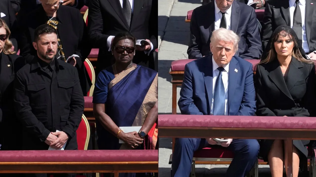 Volodymyr Zelenskyy Donald Trump Pope Francis Funeral