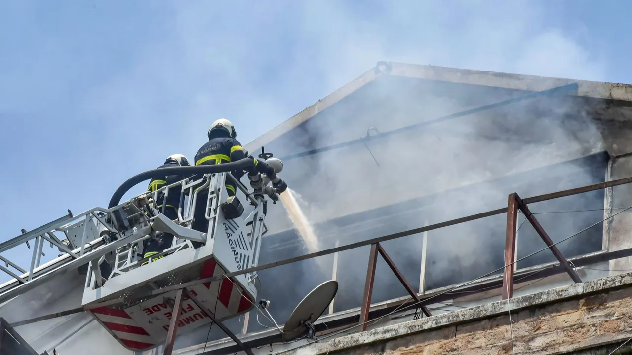 Fire at Enforcement Directorate Office