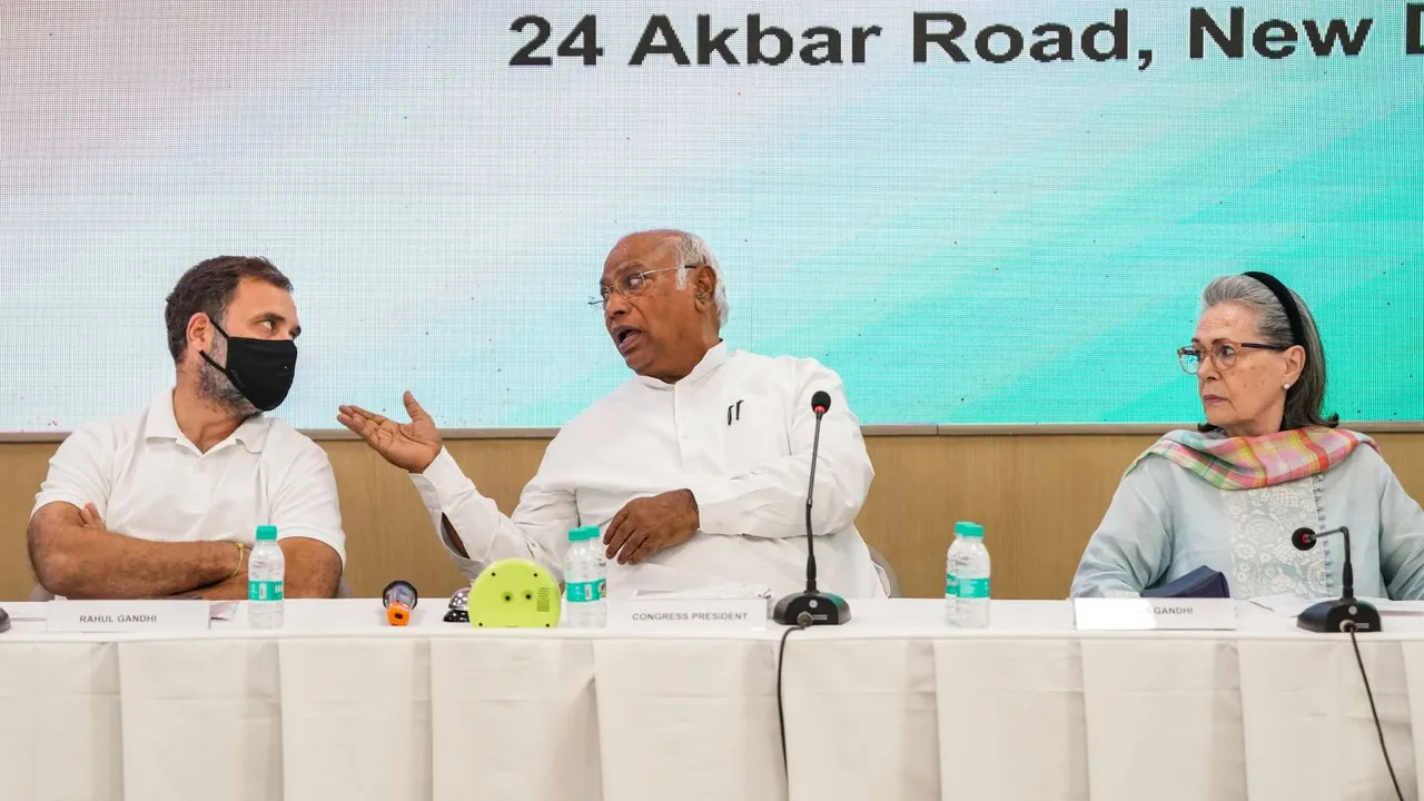 Congress Working Committee meeting Rahul Gandhi Mallikarjun Kharge
