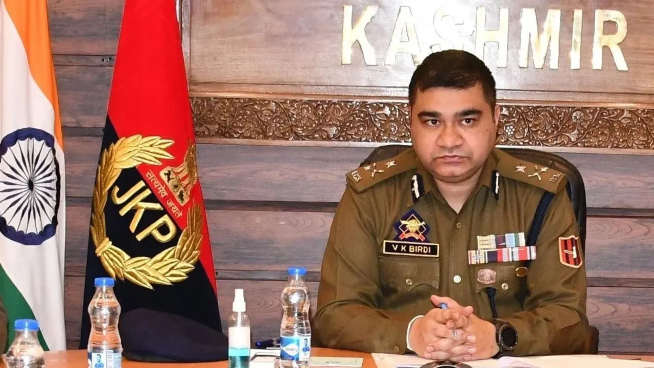Top of cop of Jammu and Kashmir VK Birdi image