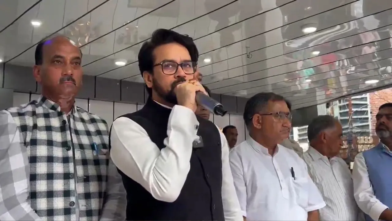 Former Union minister and BJP leader Anurag Thakur in Hamirpur