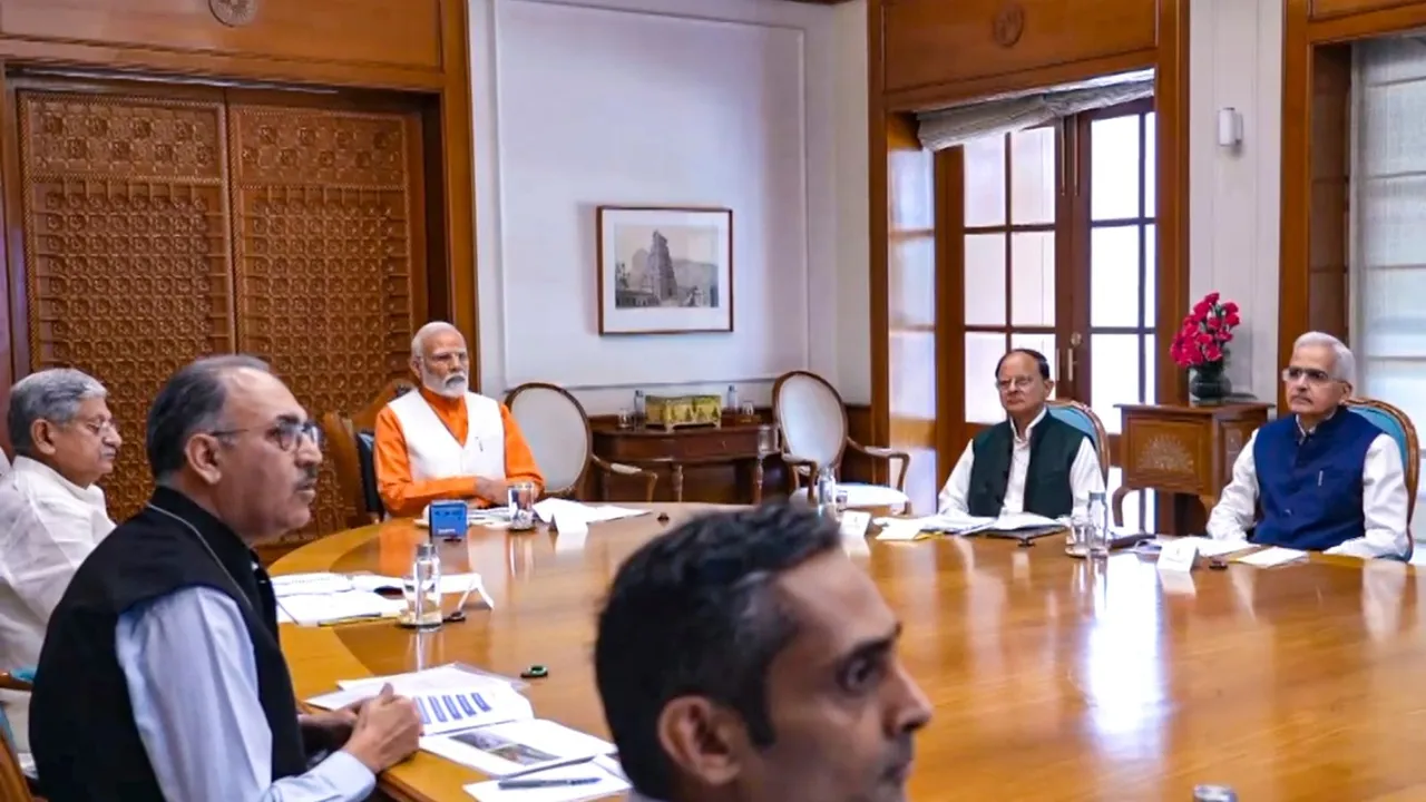 PM Narendra Modi chairs a meeting to review the progress and future plans of the fisheries sector, with a special focus on deep-sea fishing and boosting seafood exports, in New Delhi