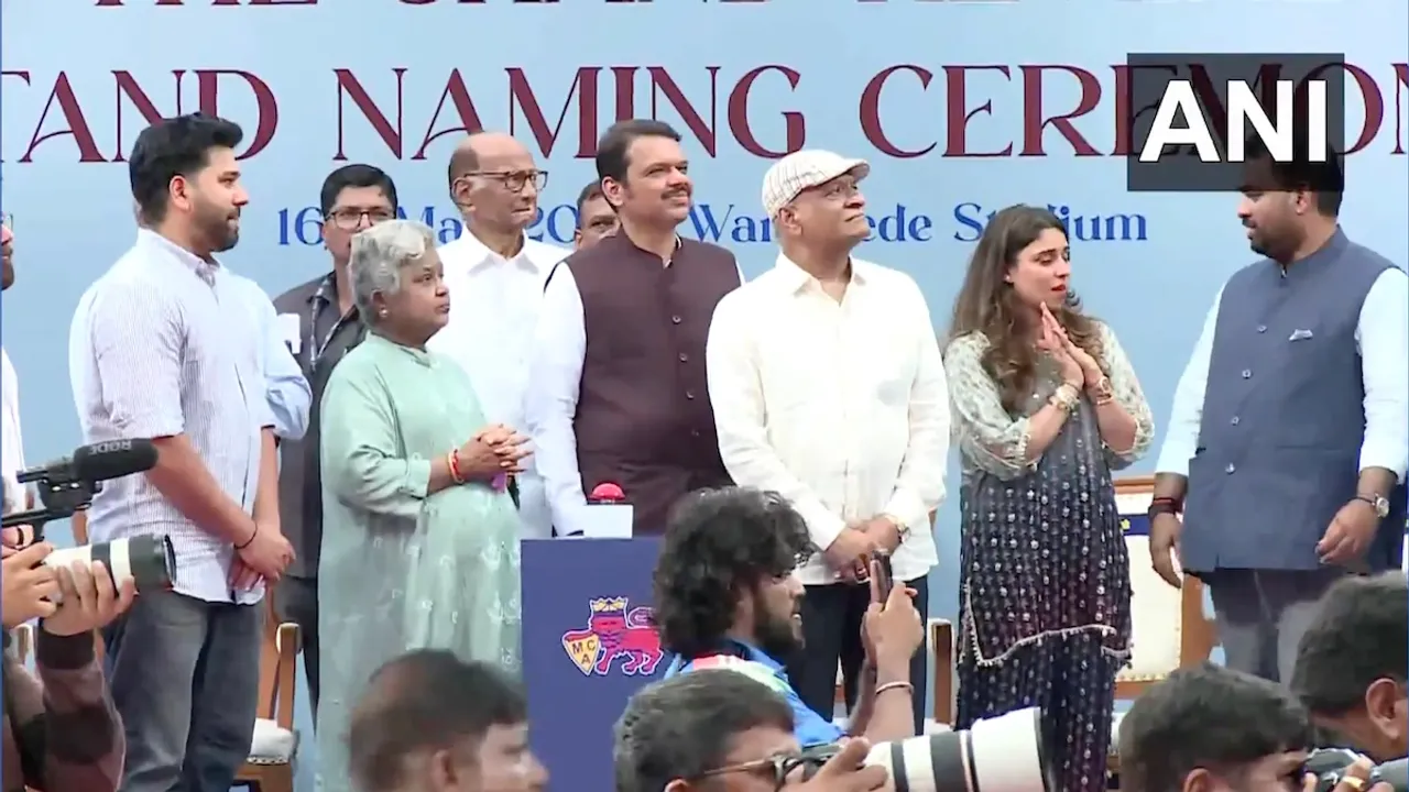 Rohit Sharma stands unveiled at Wankhede stadium on Friday, May 16, 2025.