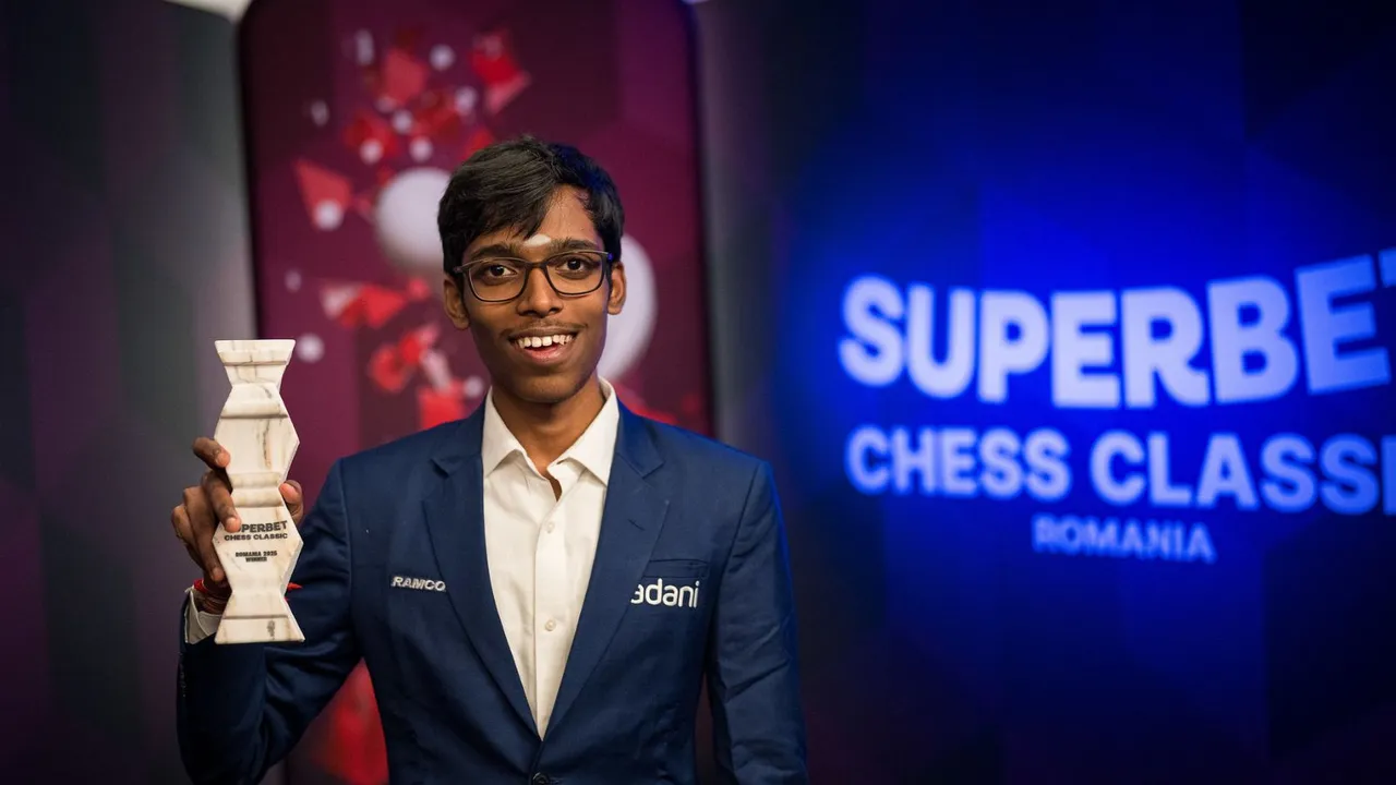 R Praggnanandhaa Wins Superbet Chess