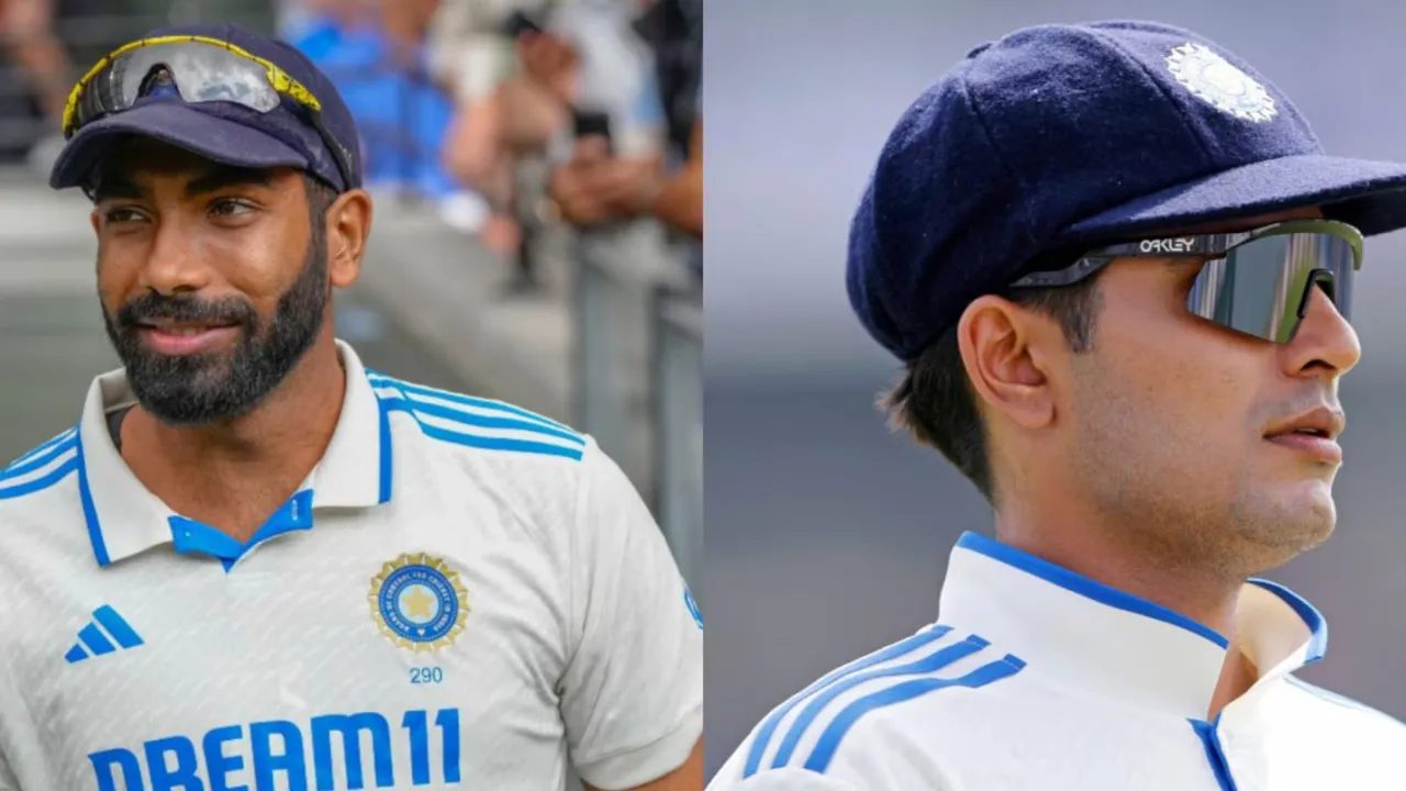 Jasprit Bumrah (L), Shubman Gill (R)
