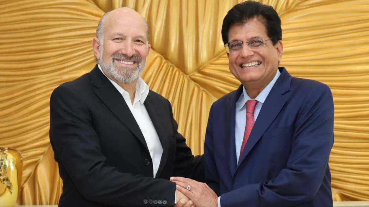 Howard Lutnick and Piyush Goyal