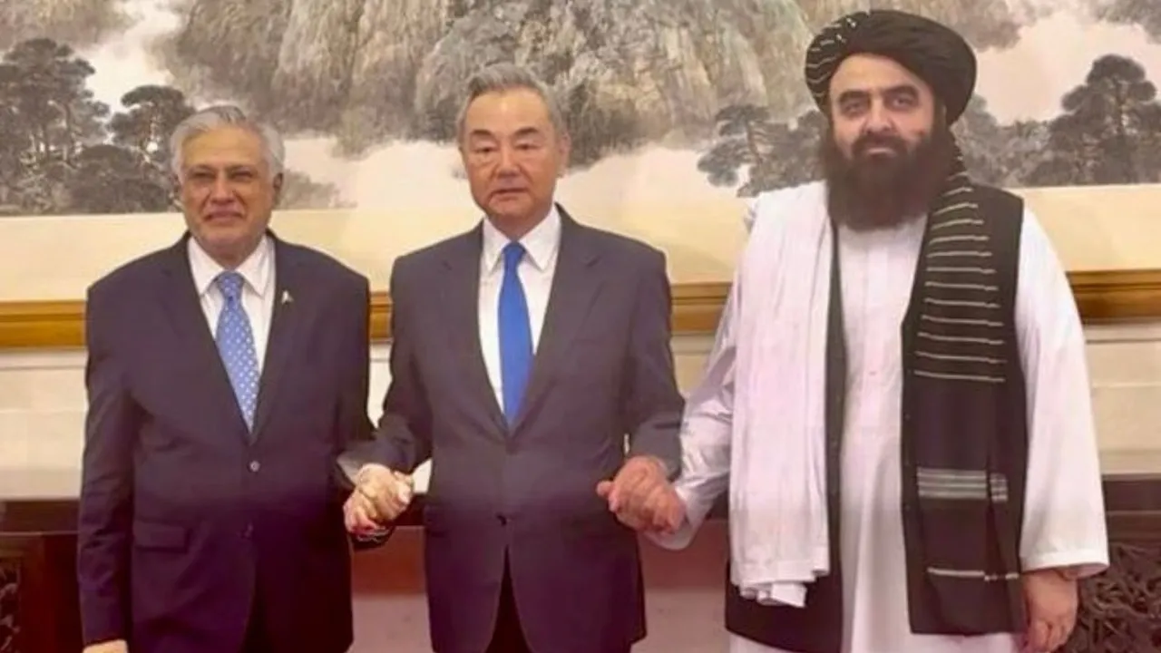 CPEC China Pakistan Afghanistan Ishaq Dar Wang Yi Amir Khan Muttaqi
