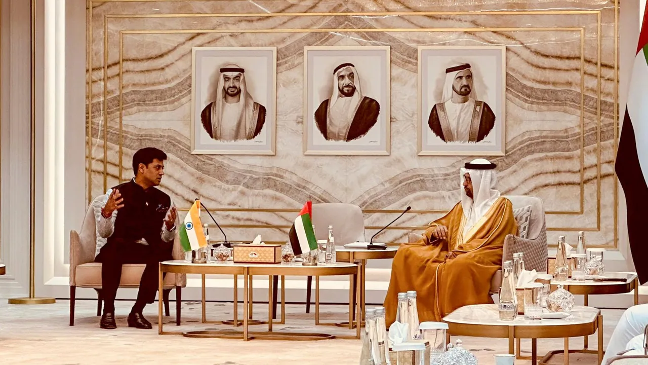 All party delegation Shrikant Shinde UAE